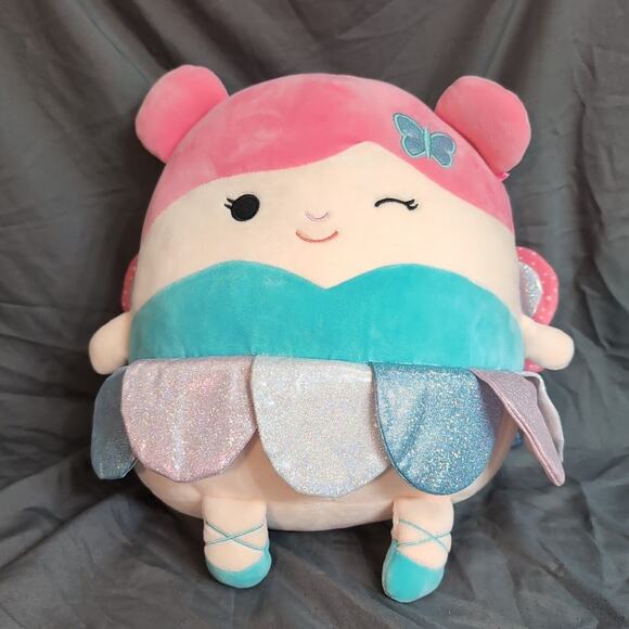Squishmallow NORA Fairy Butterfly Plush Stuffed Toy 18-20in - Picture 1 of 12